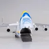 Dekoratif Figürinler 42cm 1/200 Antonov An-225 için Ölçek Mriya Taşıma Uçak Simülasyonu Uçak Reçinesi Plastik Model Oyuncak