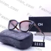 C-zonnebril Modeontwerper Channelsunglasses Sun Chanells Goggle Strandzonnebril Retro Frame Design UV400 met doos Zeer mooi 587
