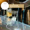 Kitchen Storage Decanter Stand Holder Glass Drain Bottle Rack For Restaurant Iron Dryer Desktop