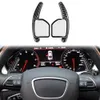 Peças de automóvel para audi a3 a4l a5 a6l a8 s5 s6 s8 rs6 q5 q7 tt tts vermelho/forjado/preto fibra carbono volante shift paddle