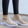 Zapatos informales para Mujer, zapatillas deportivas con plataforma, sin cordones, con hebilla, vulcanizados, talla grande, 2024