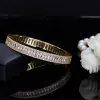 Bangles Pera Luxury Indian Dubai Mariage Bridal Gift Big Cubic Zircon Vintage Baguette Bracelet Bangle Gold Color Jewelry for Women Z010