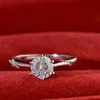 Special Cut Ring 0512 Solitaire Wedding Promise Band 925 Silver Female Finger Dating Party Wholesale 240402