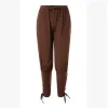 Pantaloni da uomo Medievale Rinascimentale Vintage Pirata Pantaloni allacciati con fascia alla caviglia Abbigliamento casual Dstring per uomo Abbigliamento consegna drop Dhgaj