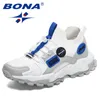 Scarpe casual BONA 2024 Designer Moda Mesh traspirante Uomo Sneakers alla moda Piattaforma Uomo vulcanizzato Mansculino