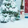 Kwiaty dekoracyjne Snowman w kształcie LED Outdoor Yard Dekoracje na świąteczny wystrój śnieżny