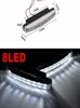 2 pezzi set DC 12V 8W 8LED universale per auto guida diurna luce di marcia DRL lampada frontale colore super bianco impermeabile led esterno auto St5752498