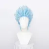 Peruki Grimmjow jeagerjaques peruki cosplay krótkie niebieskie syntetyczne włosy peruki Cosplay Widł