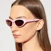 Óculos de sol gato olho forma designer óculos de sol homens mulheres torção perna hip hop vidro para alta qualidade feminino óculos de sol