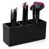 Storage Boxes 3 Lattices Makeup Brush Organizer Cosmetic Pen Container Plastics Eyebrow Pencile Holder Standing Cosmetics Box
