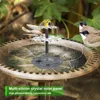 Tuindecoraties 3 gelaagde waterfontein Diy Solar Bird Bath Buiten Feeder met paneel multifunctioneel voor decoratie