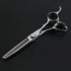Importowane 440C stalowe nożyczki fryzjerskie jednolite ukośne zęby miękkie włosy objętość 15% nożyczki nożyczki zębów grzywki
