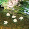 Fiori decorativi 10 pezzi Simulazione Foglia di loto Decorazioni per la casa Piccole decorazioni per acquari galleggianti Stagno per piscina Schiuma di fiori di loto simulata