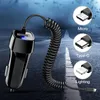 Car Charger USB Type C Data Cable Micro USB Spring Pull Telescopic Fast Charging Cable for IPhone Accessories Car USB Cable