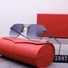 Nouvelles lunettes de soleil à la mode pour chauffeurs féminins hommes classiques haut de gamme sans cadre et accrocheur