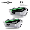 FreedConn FX Motorcykel Intercom Group Helmet Headset Bluetooth FM 2000M Musik Dela Kommunikationssystem 10 Riders