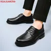Casual Shoes Est Leather Men Flats Fashion Men's Brand Man Tooling Comfortable Lace Up Black Formal Business Oxford