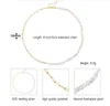 S925 Sterling Silver Necklace Circular Chain Stitching Natural Barock Pearl Necklace med samma armbandsmyckesuppsättning