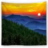 Gobeliny 3D Sunset Sceneria Tropeestry Tropical Beach Coastal Island Palm drzewa krajobrazowe sypialnia Dekorun