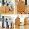 1 PCS Bamboo Nature Book Holder Bookend