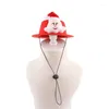 Dog Apparel 587C Cat Top Hat Costume Adjustable Reindeer Theme Funny Christmas Headwear