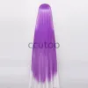 WIGS CCUTOO 120 см Синтетические волосы Судья Стоин ночи Райдер Слуга Косплей парики Длинные красоты +парик