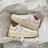 Scarpe casual semplici e versatili rosa piccole bianche 2024 moda resistenza all'usura antiscivolo primavera autunno cricket da donna