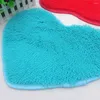 Carpets Sweet Heart Shape Fluffy Floor Mat Non-slip Area Rugs Carpet For Bedroom Dinning Room 30 X 40cm (Green)