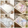 Table Mats Multipurpose Super Absorbent Marble Pad Placemat Anti-slip Quickly Dry Draining Luxury Square Bar Dish Drying Mat Home