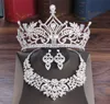 Luksusowa księżniczka 2022 Wedding Headpieces Bridal Tiara Rhinestone Crown Head Pieczelnie kryształowe opaski na głowę akcesoria Silver9205047