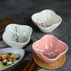 Four Japanese-style Creative Hand-painted Underglaze Ceramic Tableware Dipped in Sauce Hot Pot Small Dish Seasoning Dish Gift Box Set