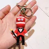 Fashion Cartoon Movie Charakter Keychain Gummi und Schlüsselring für Rucksackschmuckschlüsselkette 083560