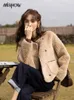 Vestes Femmes MISHOW Manteau de laine d'agneau pour femmes 2024 Hiver coréen court simple boutonnage veste lâche épaissir chaud manteaux féminins