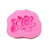 Outils de cuisson Peony Lotus Rose Silicone Moule Fondant Cake Tool pour faire du chocolat à la main