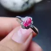 Cluster Rings KJJEAXCMY Fine Jewelry 925 Sterling Silver Inlaid Natural Pink Sapphire Women's Fresh And Elegant Romantic Gem Ring Support