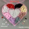 900PCS Daily Bow Knot Gloss AB Colorful Pink Purple Resin Nail Art Decoration Accessories Charm 3D 1111MM Ribbon Pearl Mix Gem 240328