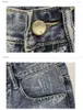 Pantaloncini di jeans da 22 anni Pantaloni casual stampati stile coreano estivo da uomo 240328