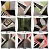 Pillow Colorful Blocks Layers Stripes Geometric Combination Gold Lines Gorgeous Prints Cover Throw Case