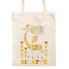 Shopping Bags 60pcs/lot Linen Sublimation Tote Bag Blank In Double Sided Printing For Daily Use