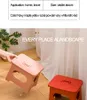 Housses de chaise tabouret pliant Portable en plastique extérieur adulte maison cadeau petit banc