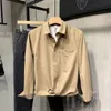 2024 Spring/Summer Solid Color Fashion Trend Business Casual Mens Long sleeved Shirt Slim Fit Shirt 100% Cotton