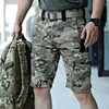 Men's Shorts Mens Shorts Mens military cargo shorts summer breathable LTI pocket tactical pants outdoor climbing wear-resistant camouflage shortsC240402