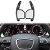 Peças de automóvel para audi a3 a4l a5 a6l a8 s5 s6 s8 rs6 q5 q7 tt tts vermelho/forjado/preto fibra carbono volante shift paddle