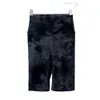 Lu Align Mulher Mulheres Verão Nude Sensação 5 Pontos Outfit Shorts Tie-Dyed e Senhoras Exercício Apertado Cintura Alta Limão Lady Gry Sports Girls