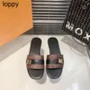 New 2024 Designer Lock It Women Slippers Open-toe Set Foot fashion brand Vacation Beach Flat womens Shoes slippers