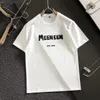 Heren T-shirts ontwerper Modieuze jonge heren gemerceriseerd katoen met korte mouwen slim fit veelzijdig comfortabel alfabet paar High Street zomer T-shirt 02