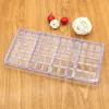 Baking Tools Polycarbonate Chocolate Mould DIY Pastry Candy Square Plaid Bar Cake Mold Kitchen Bakery Supplies