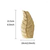 Vases Nordic Style Golden Leaves High-end Home Ceramic Vase Light Luxury Living Room Decorations Crafts Ornaments Flower Sticks