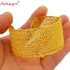 Armreifen Adixyn 24K Dubai Gold Farbarmarm für Frauen Mädchen Afrikanische Schmuck Indianer Hiphop Armband Hochzeitsgeschenke N02211