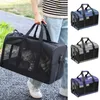 Cat Carriers Portable Large Carrier Bag Breathable Mesh Anti-Lost Pocket Smooth Zipper Pet Out Pouch Puppy Travel